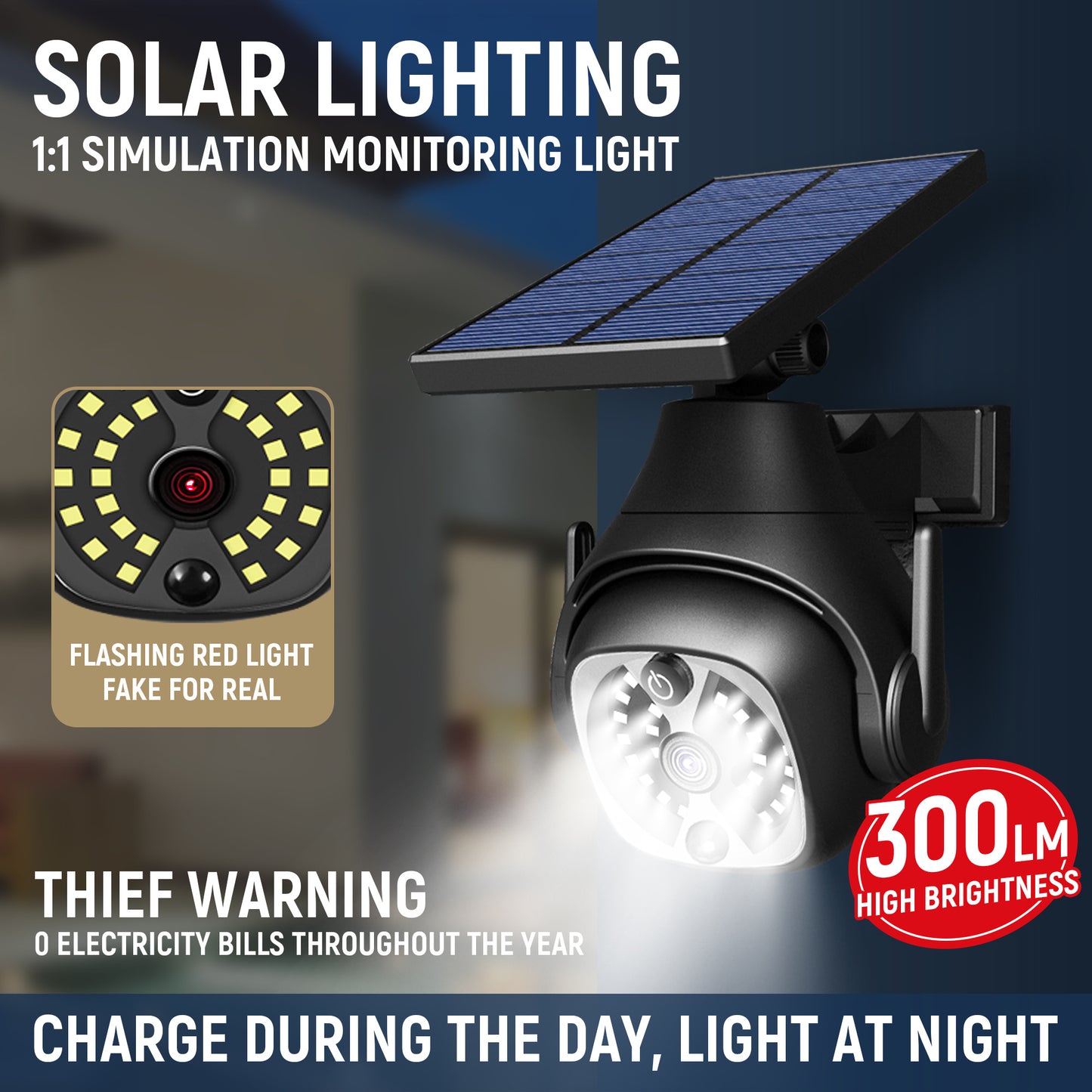 Solar Powered Outdoor Wall Light – Motion Waterproof