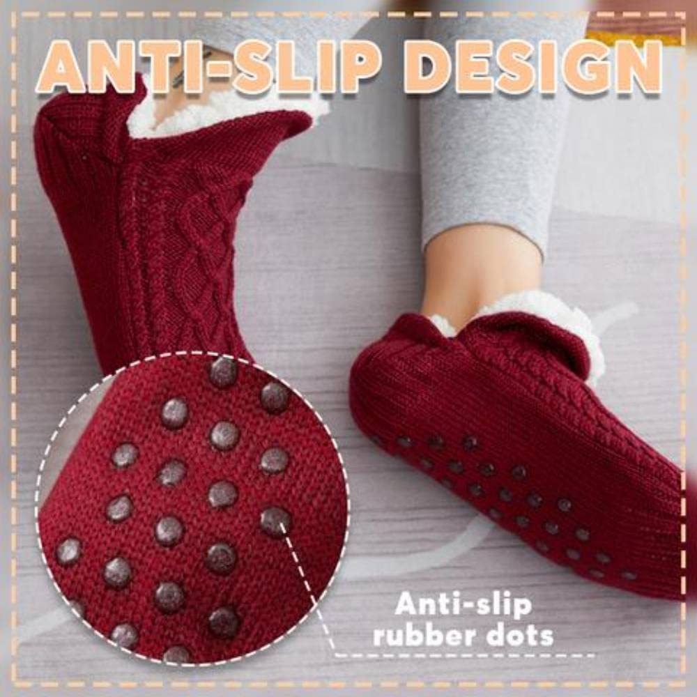 FuzzyFeet Winter Slipper Socks