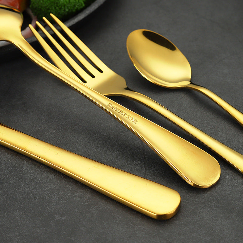 High-end tableware Gold 24 piece set