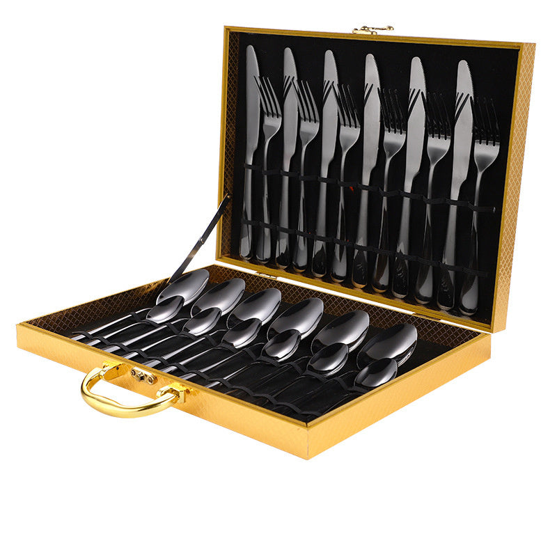 High-end tableware Gold 24 piece set