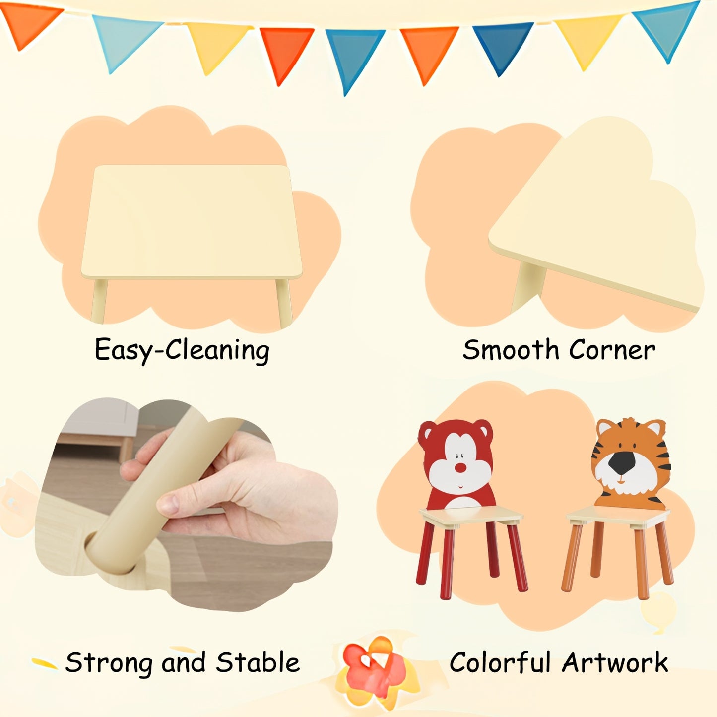 PlayNest Kids Table & Chairs