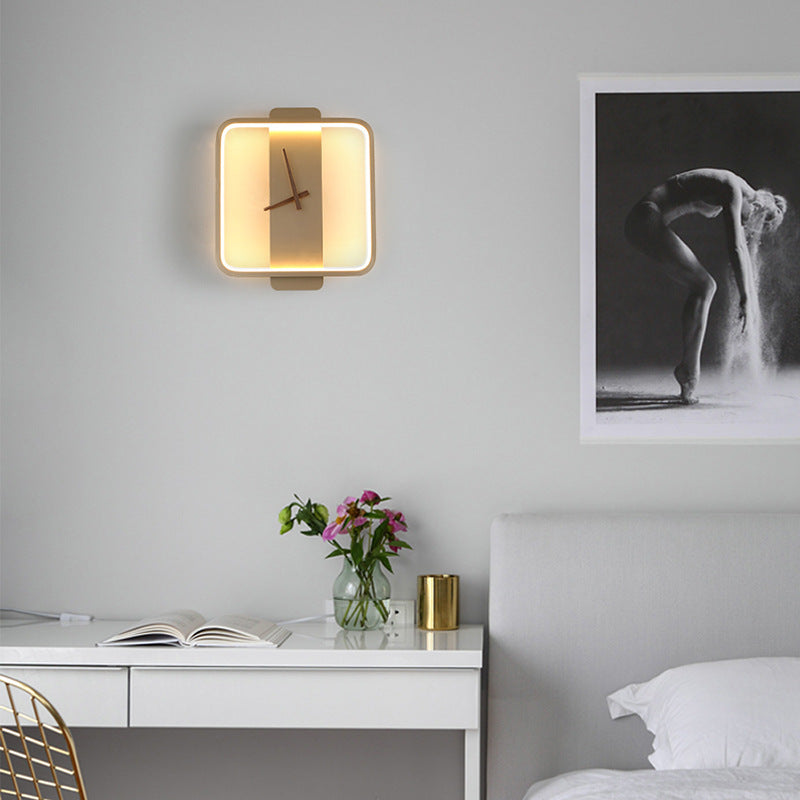 Nordic Wall Lamp – Bedside & Clock Design