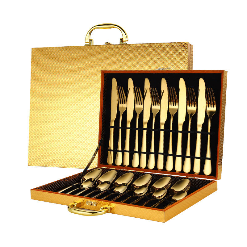 High-end tableware Gold 24 piece set