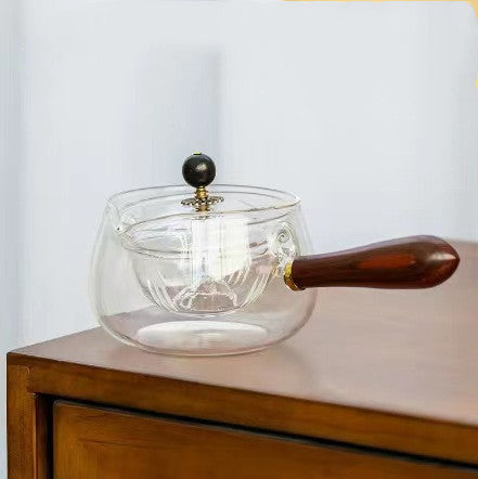 HeatSafe Rotary Glass Teapot with Infuser