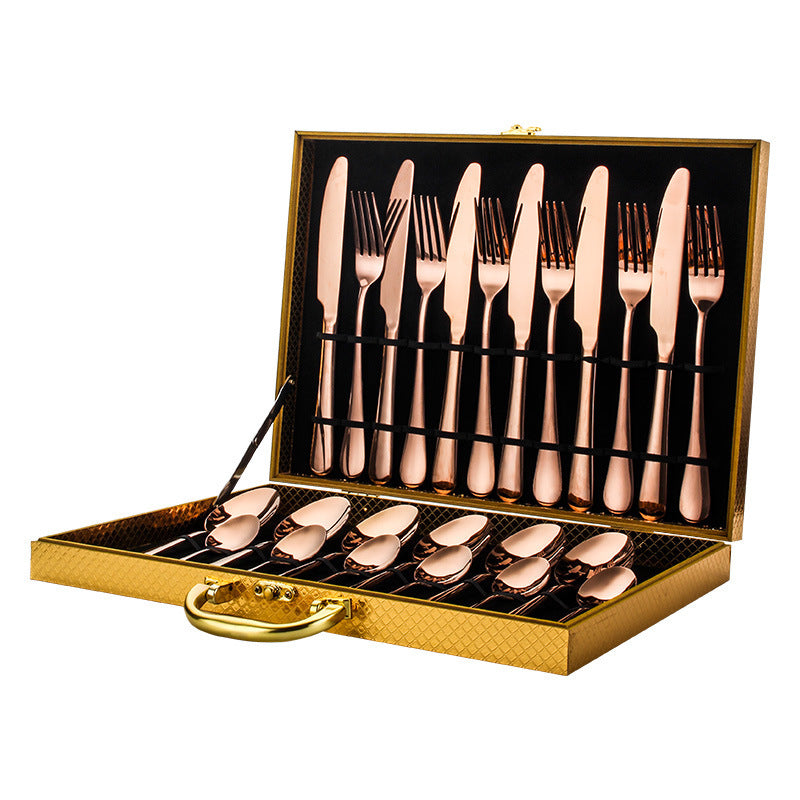 High-end tableware Gold 24 piece set
