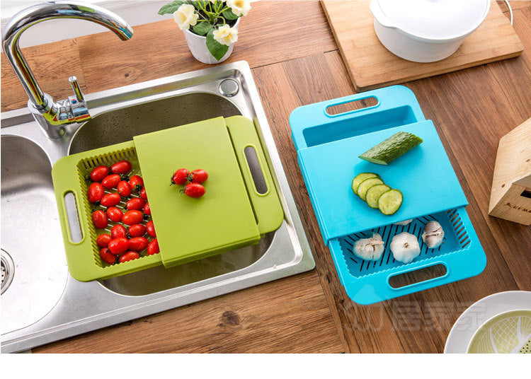 All-in-One Chopping & Drain Board
