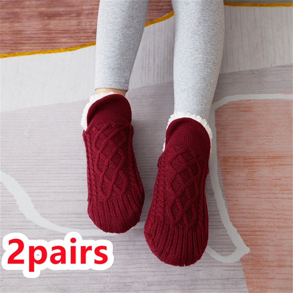 FuzzyFeet Winter Slipper Socks