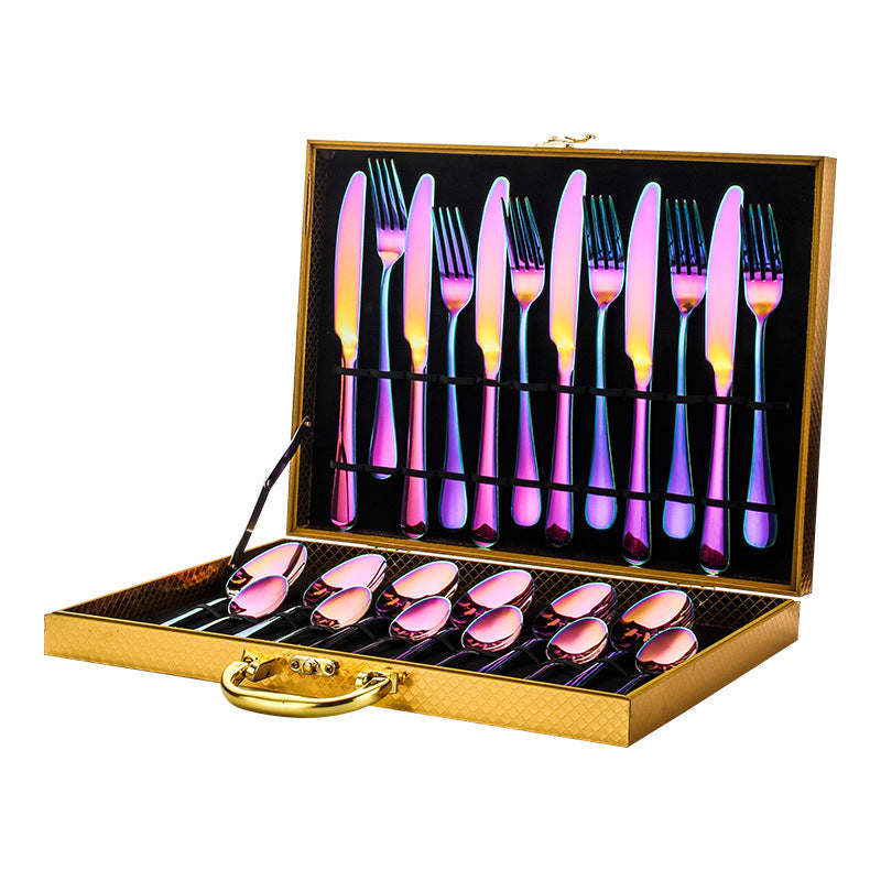 High-end tableware Gold 24 piece set