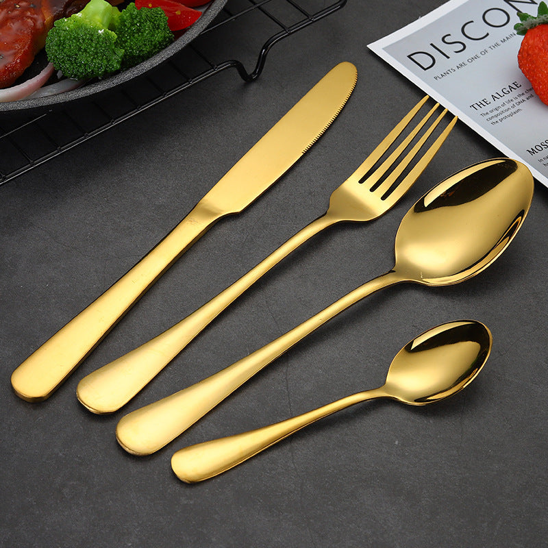High-end tableware Gold 24 piece set