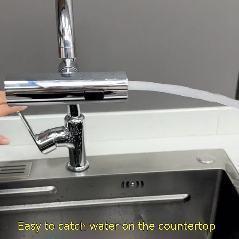 Universal Kitchen Faucet Nozzle – Waterfall & Splash-Proof