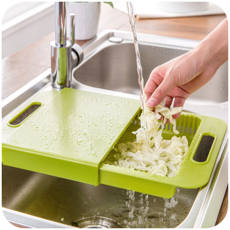 All-in-One Chopping & Drain Board