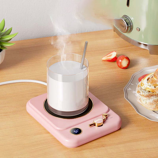 Milk & Beverage Warming Pad – Digital Display Desktop Heater