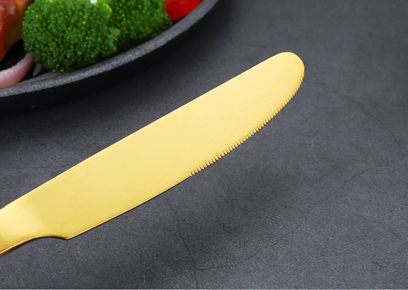 High-end tableware Gold 24 piece set