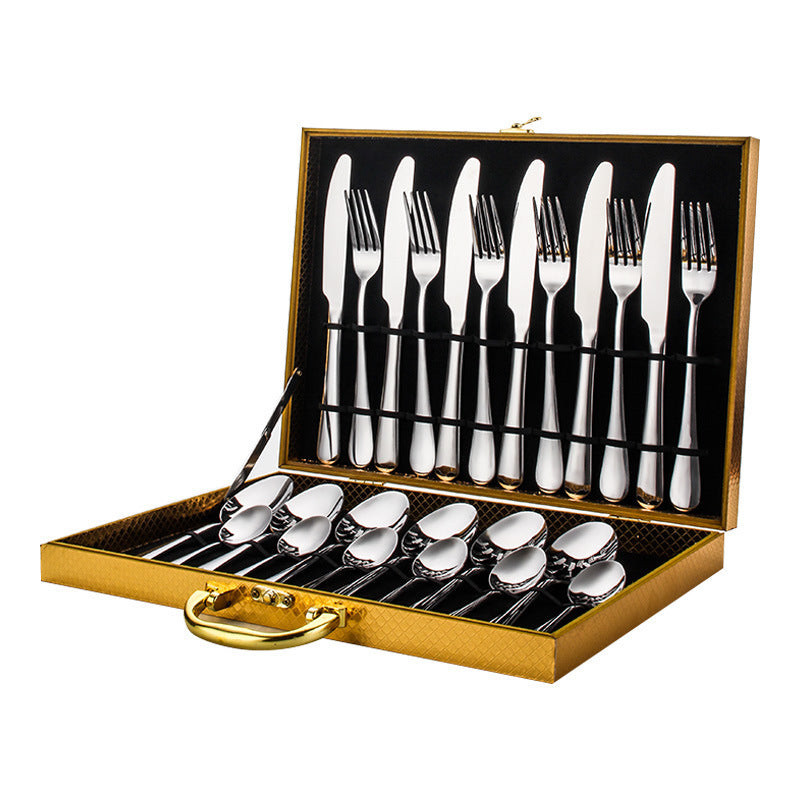High-end tableware Gold 24 piece set