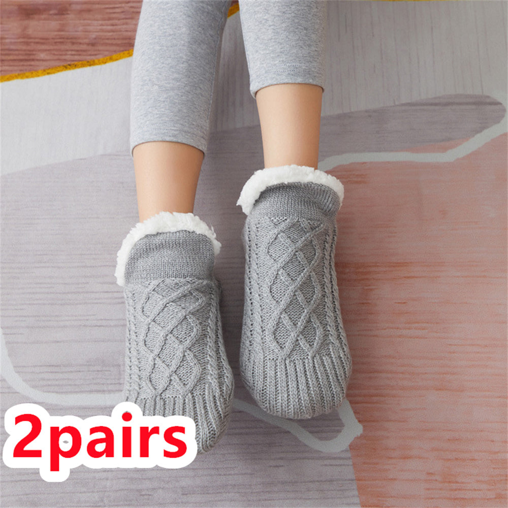 FuzzyFeet Winter Slipper Socks