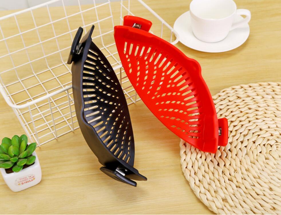 Silicone Clip-On Funnel & Strainer – Fits All Pots