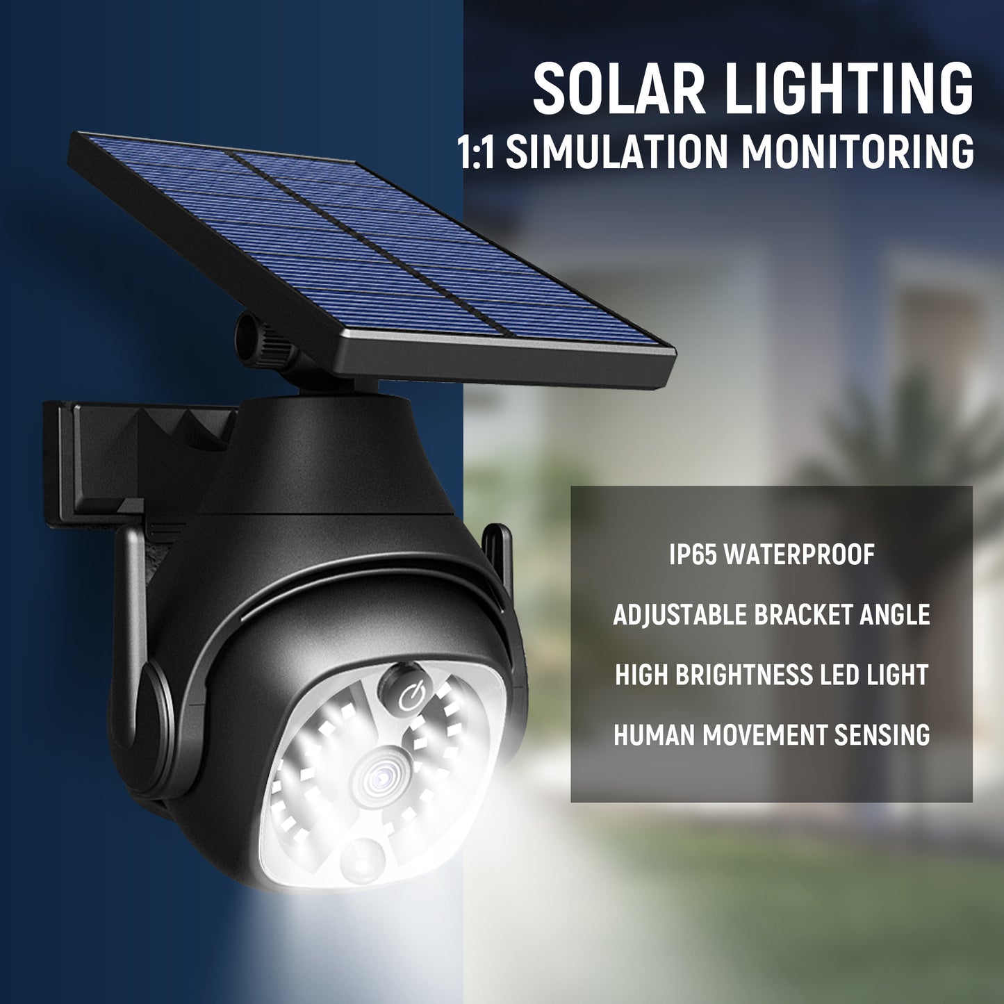 Solar Powered Outdoor Wall Light – Motion Waterproof