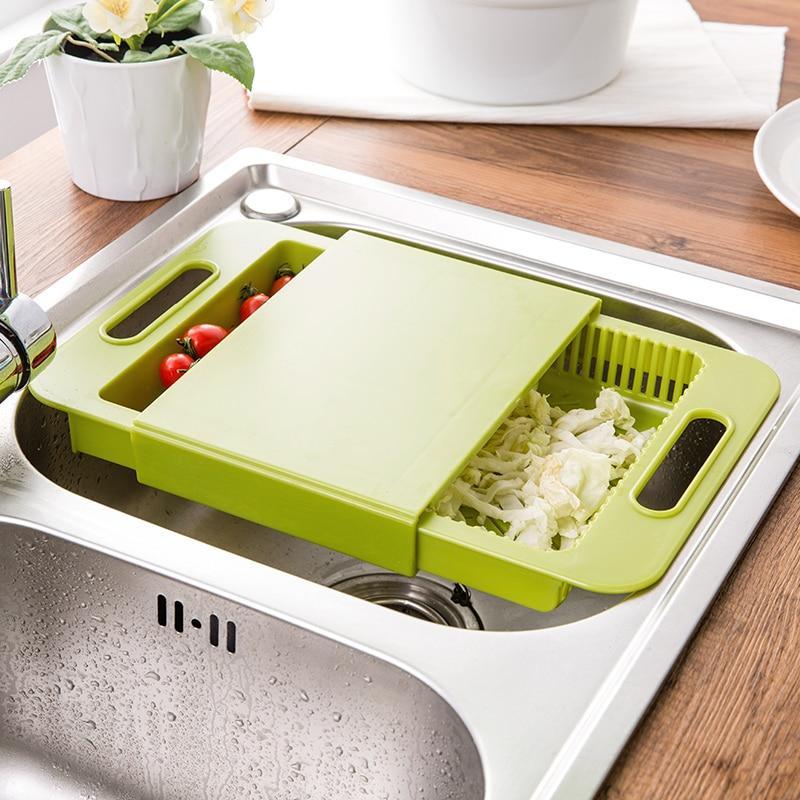 All-in-One Chopping & Drain Board