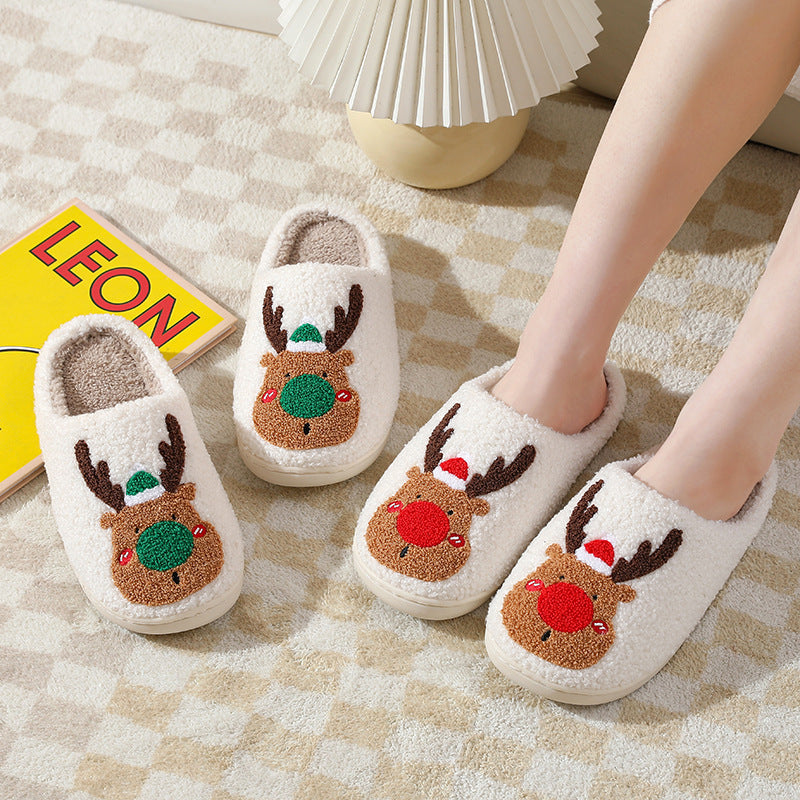 Cozy Elk Winter Slippers