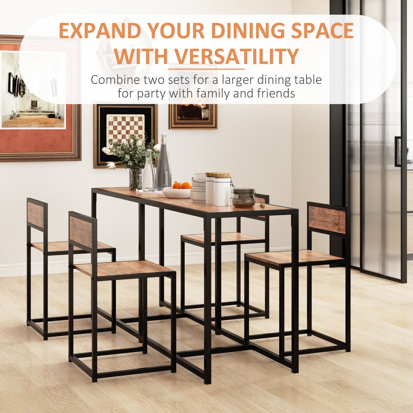 MetroRust 2-Seater Dining Set