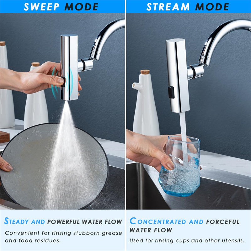 Universal Kitchen Faucet Nozzle – Waterfall & Splash-Proof