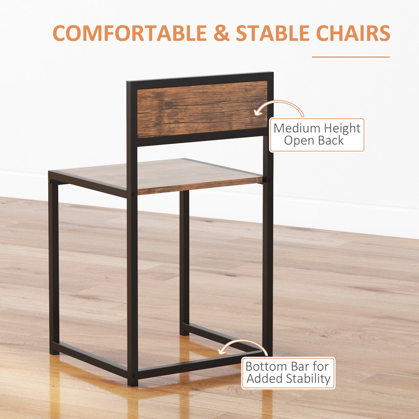 MetroRust 2-Seater Dining Set