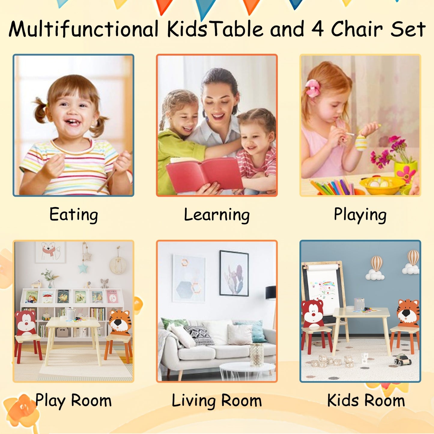PlayNest Kids Table & Chairs