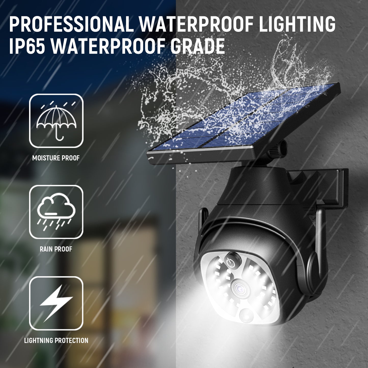 Solar Powered Outdoor Wall Light – Motion Waterproof